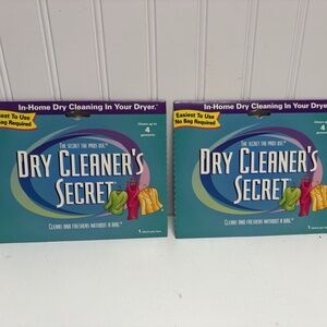 Woolmark Dry Cleaner's Secret at Home Dry Cleaning Sheet Unopened Packs Lot of 2